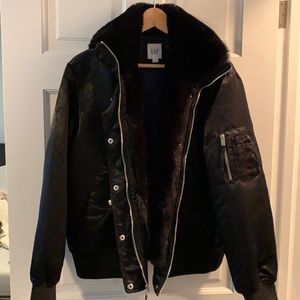 Gap satin bomber jacket